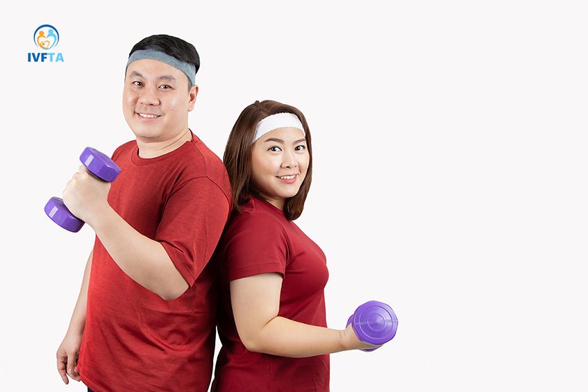 Các cặp vợ chồng đang mong con nên cùng nhau hoạt động thể chất và giảm cân để cải thiện cơ hội mang thai và sinh con Các cặp vợ chồng đang mong con nên cùng nhau hoạt động thể chất và giảm cân để cải thiện cơ hội mang thai và sinh con