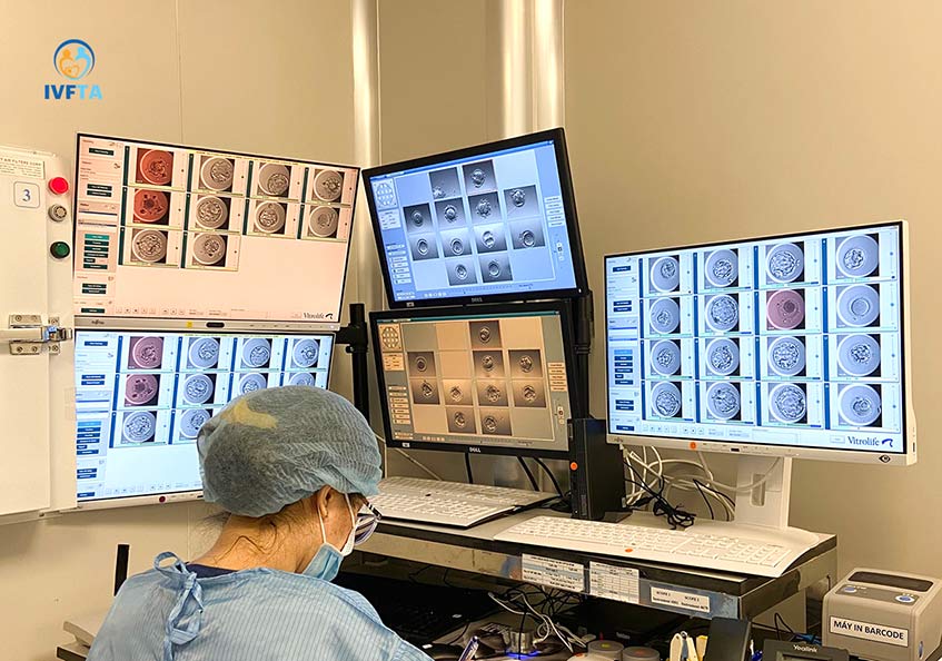 Các chuyên viên phôi học tại IVF Tâm Anh sử dụng những kỹ thuật chuyên biệt để đánh giá phôi và lựa chọn phôi tốt