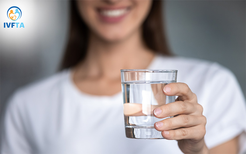 Uống đủ nước hằng ngày thúc đẩy tuần hoàn và trao đổi chất sau khi chuyển phôi Uống đủ nước hằng ngày thúc đẩy tuần hoàn và trao đổi chất sau khi chuyển phôi