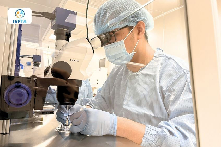 Quá trình lọc rửa tinh trùng tại phòng Lab chuẩn ISO 6 tại IVF Tâm Anh