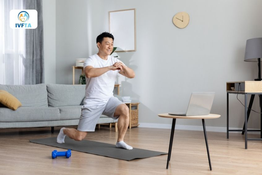 Tập luyện thể dục thường xuyên với cường độ vừa phải giúp cải thiện chất lượng tinh trùng