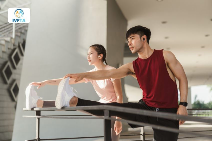 Kết hợp ăn uống lành mạnh và tập luyện thể thao đều đặn giúp cải thiện tinh trùng yếu nhanh chóng Kết hợp ăn uống lành mạnh và tập luyện thể thao đều đặn giúp cải thiện tinh trùng yếu nhanh chóng