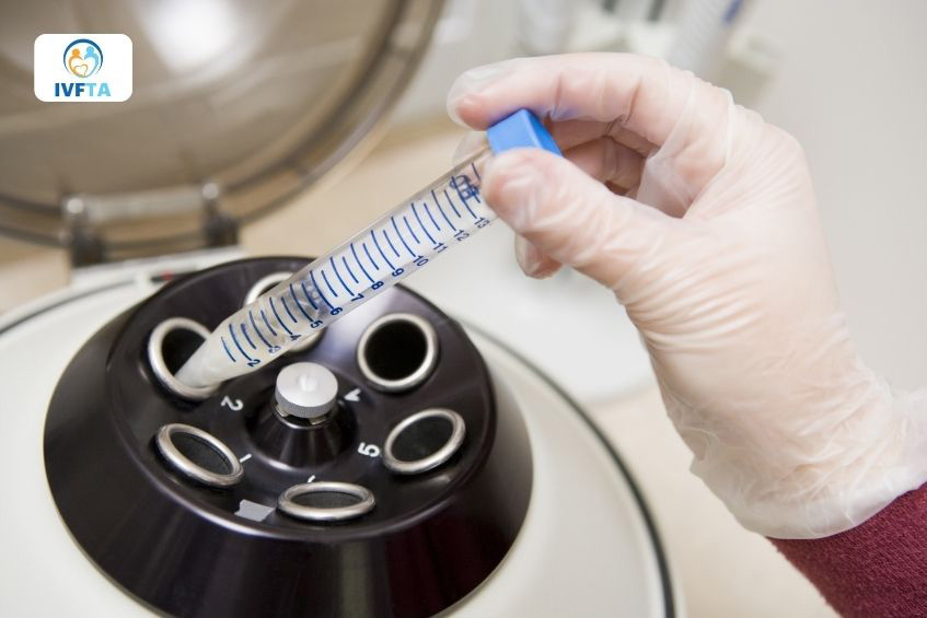 Lọc rửa tinh trùng trước khi thực hiện thụ tinh nhân tạo giúp loại bỏ tinh trùng yếu, tăng tỷ lệ thành công Lọc rửa tinh trùng trước khi thực hiện thụ tinh nhân tạo giúp loại bỏ tinh trùng yếu, tăng tỷ lệ thành công