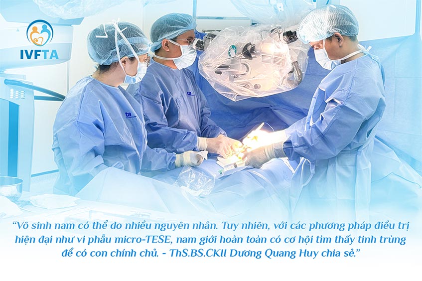 Vô sinh nam có thể do nhiều nguyên nhân Vô sinh nam có thể do nhiều nguyên nhân