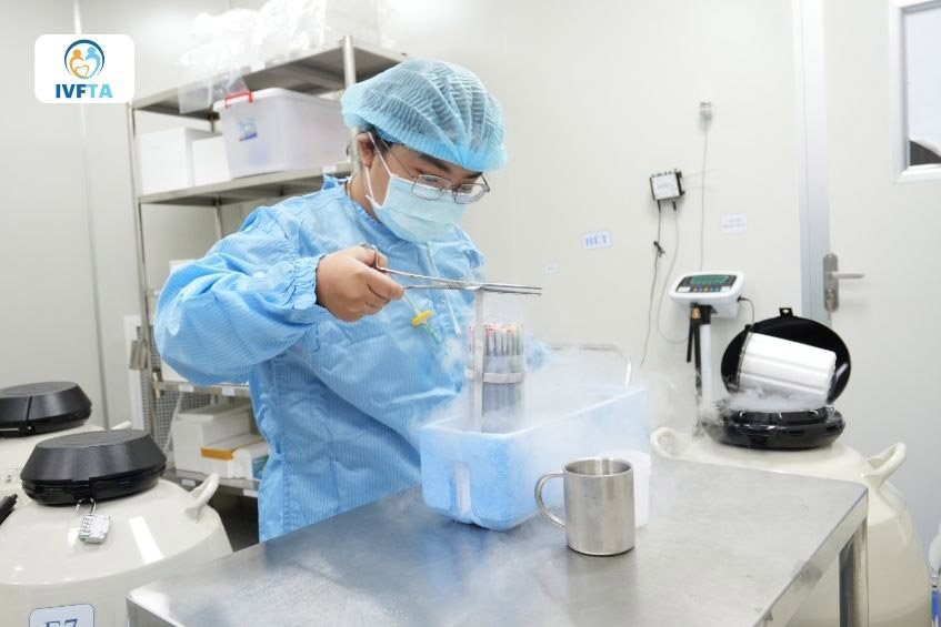 Hầu hết tất cả trường hợp trữ và rã đông phôi tại IVF Tâm Anh đều áp dụng kỹ thuật thủy tinh hóa Hầu hết tất cả trường hợp trữ và rã đông phôi tại IVF Tâm Anh đều áp dụng kỹ thuật thủy tinh hóa