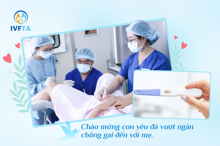 Mọi nỗ lực của người phụ nữ đã được đền đáp xứng đáng bằng kết quả đậu thai thành công Mọi nỗ lực của người phụ nữ đã được đền đáp xứng đáng bằng kết quả đậu thai thành công