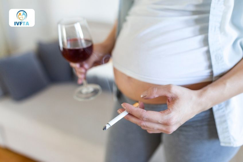 Người mẹ hút thuốc lá, uống rượu bia quá mức trong lúc mang thai có thể làm tăng nguy cơ tinh hoàn ẩn ở trẻ