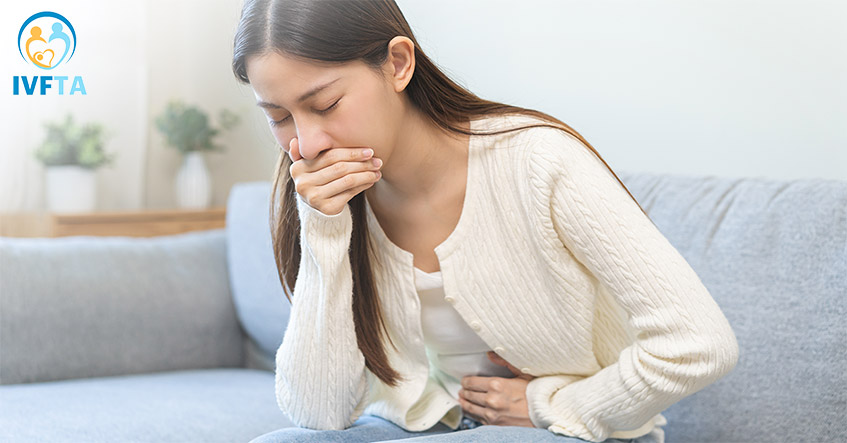 Buồn nôn và đau nhẹ bụng dưới là dấu hiệu thành công sau chuyển phôi ngày 3 Buồn nôn và đau nhẹ bụng dưới là dấu hiệu thành công sau chuyển phôi ngày 3
