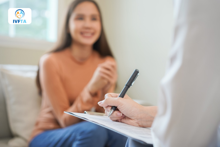 Người phụ nữ cần được kiểm tra sức khỏe sinh sản trước khi làm thụ tinh nhân tạo làm mẹ đơn thân