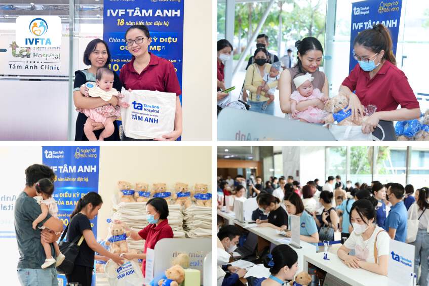 Ngay từ sáng sớm, nhiều gia đình đã mặt tại BVĐK Tâm Anh háo hức tham gia ngày hội và nhận nhiều phần quà đáng yêu từ chương trình Ngay từ sáng sớm, nhiều gia đình đã mặt tại BVĐK Tâm Anh háo hức tham gia ngày hội và nhận nhiều phần quà đáng yêu từ chương trình