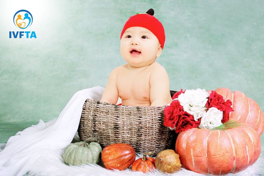 bé minh an được một tuổi