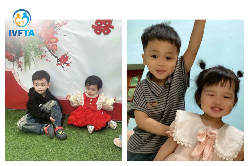 bé nhật lâm và bé tuệ an