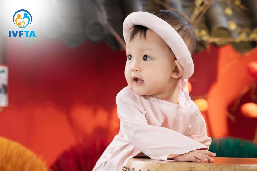 em bé ivf mai phương linh