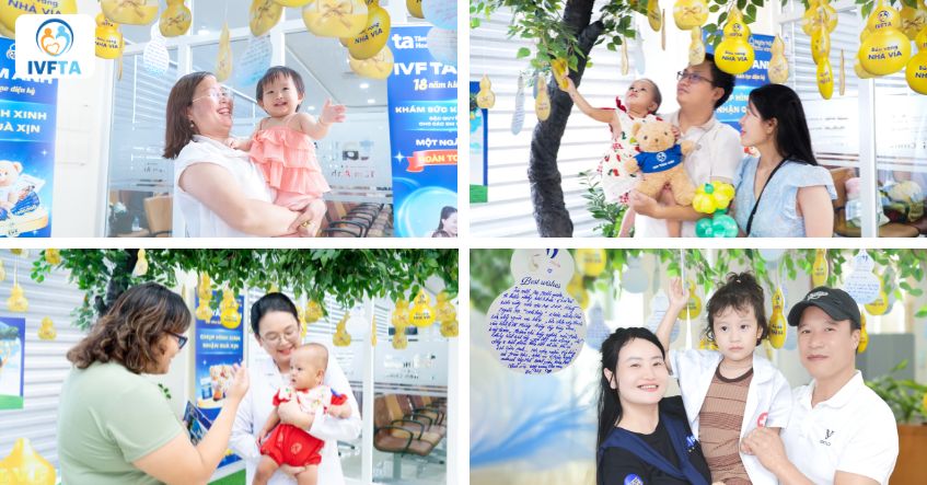 Hàng ngàn gia đình điều trị thành công cùng hội ngộ tại “Ngày hội Bầu vàng IVF Tâm Anh” viết lời chúc động viên cho những gia đình mong con