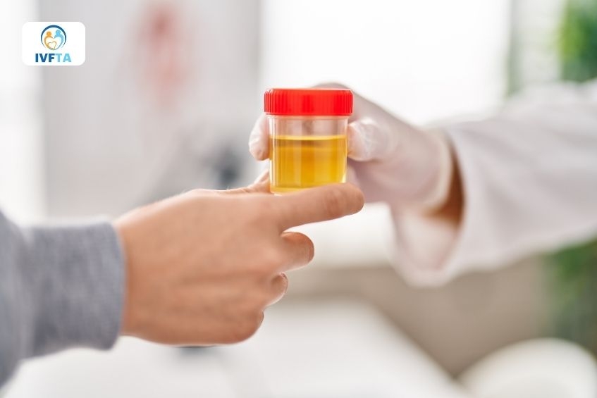 Bác sĩ sẽ chỉ định nam giới làm xét nghiệm nước tiểu để chẩn đoán tình trạng lên đỉnh khô Bác sĩ sẽ chỉ định nam giới làm xét nghiệm nước tiểu để chẩn đoán tình trạng lên đỉnh khô