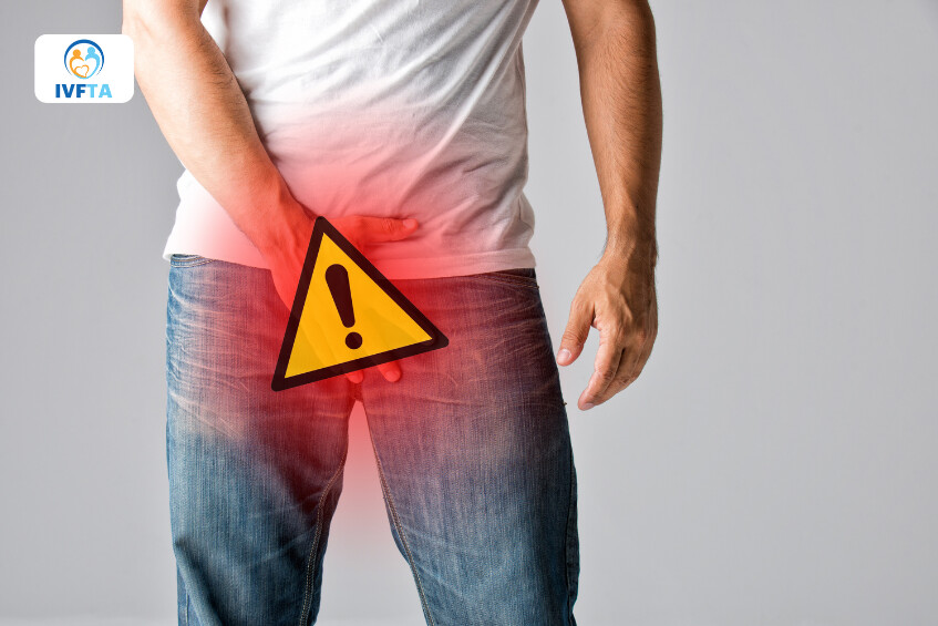 Mặc quần jean bó chật không thoải mái cũng có thể là nguyên nhân gây đau tinh toàn