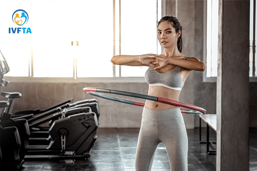 Chị em nên chọn loại vòng phù hợp và tập với cường độ vừa sức