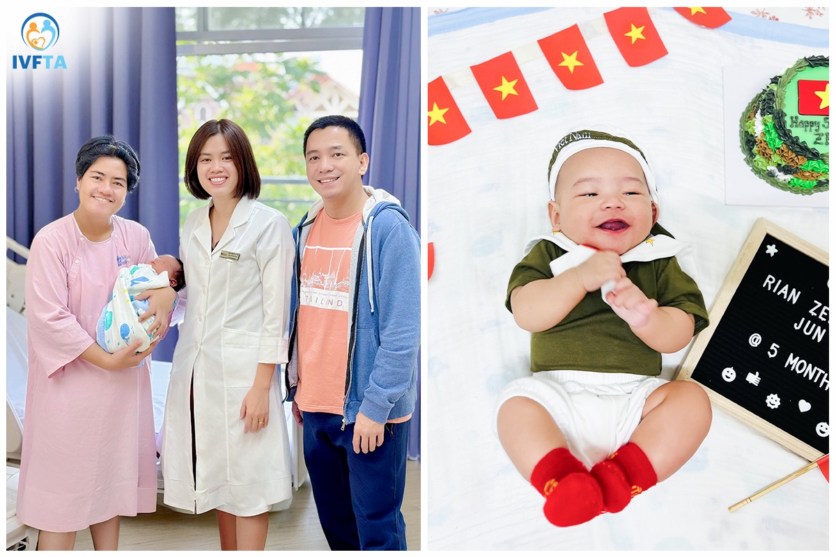 gia đình quốc tế đón con tại ivf tâm anh