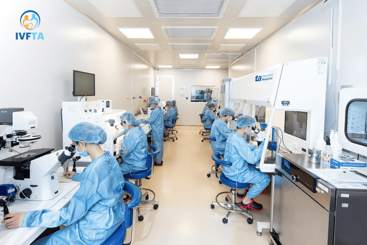 hệ thống lab-in-lab đạt chuẩn iso 5 tại ivf tâm anh
