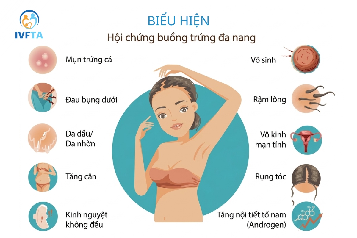 biểu hiện phụ nữ mắc đa nang buồng trứng biểu hiện phụ nữ mắc đa nang buồng trứng