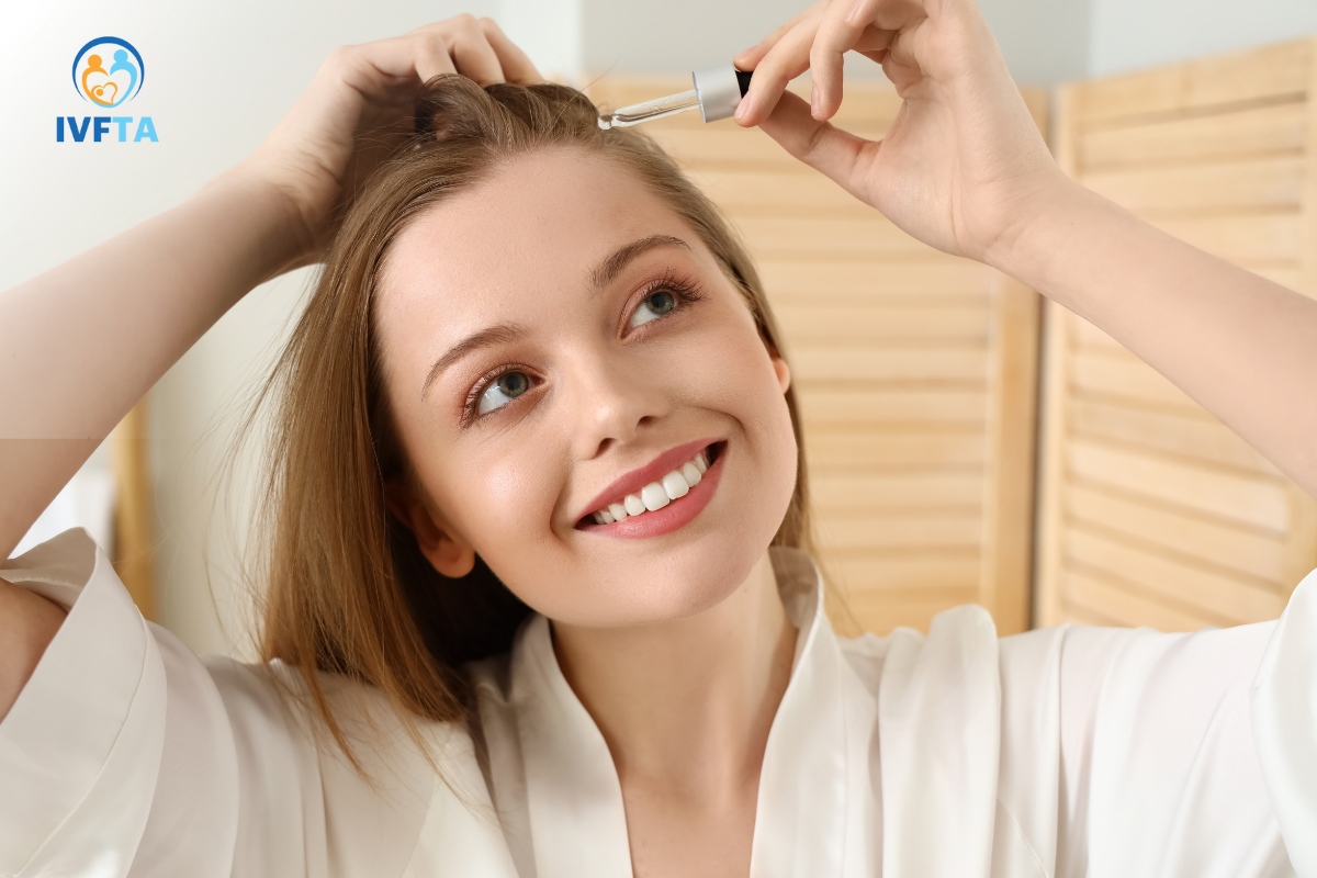 dùng thuốc kích mọc tóc khăc phục rụng tóc do pcos