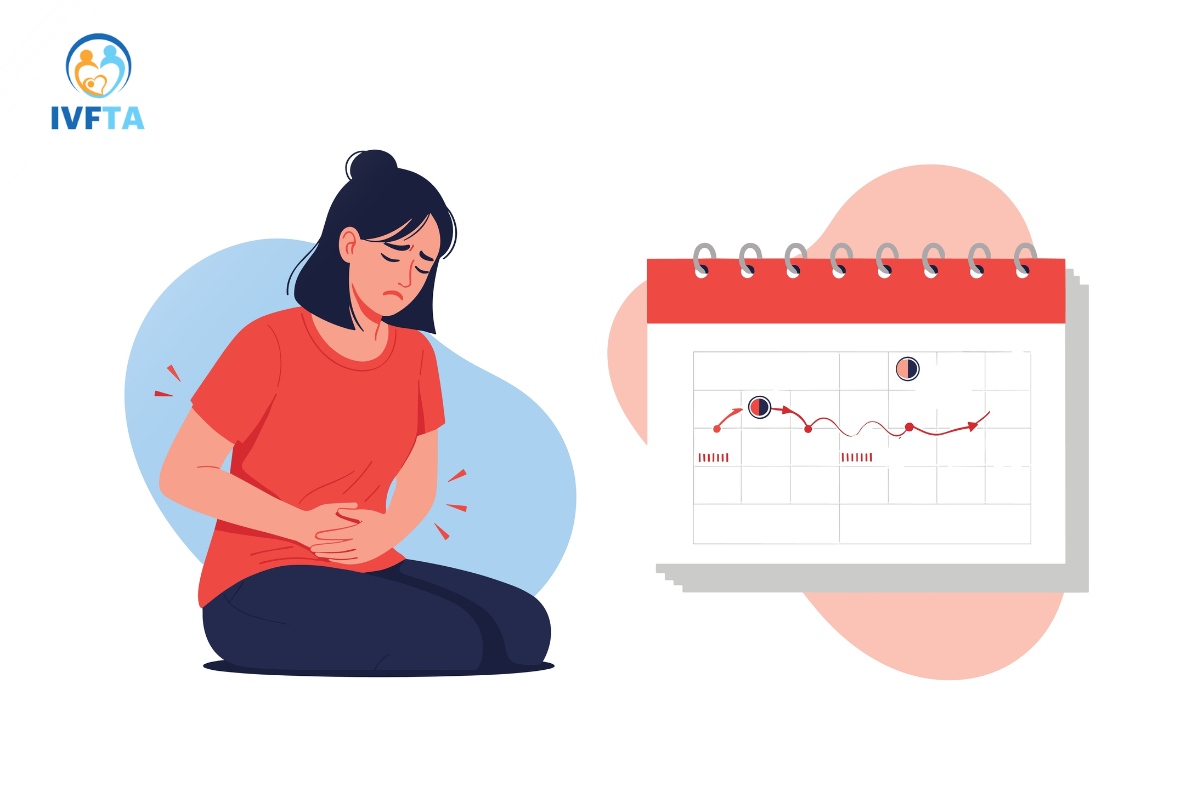 nhiều chị em gặp tình trạng đau bụng dữ dội